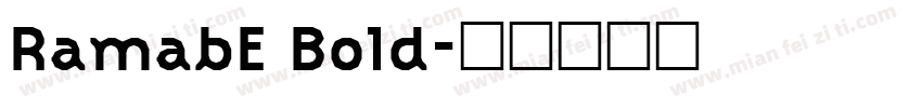 RamabE Bold字体转换